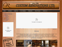 Tablet Screenshot of customreno.ca